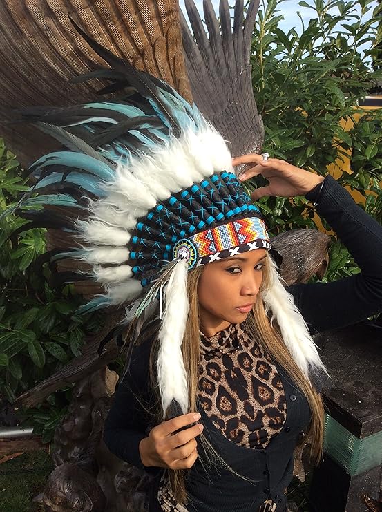 kenai Federhaube,Indianerhaube,War Headdress,Coiffe