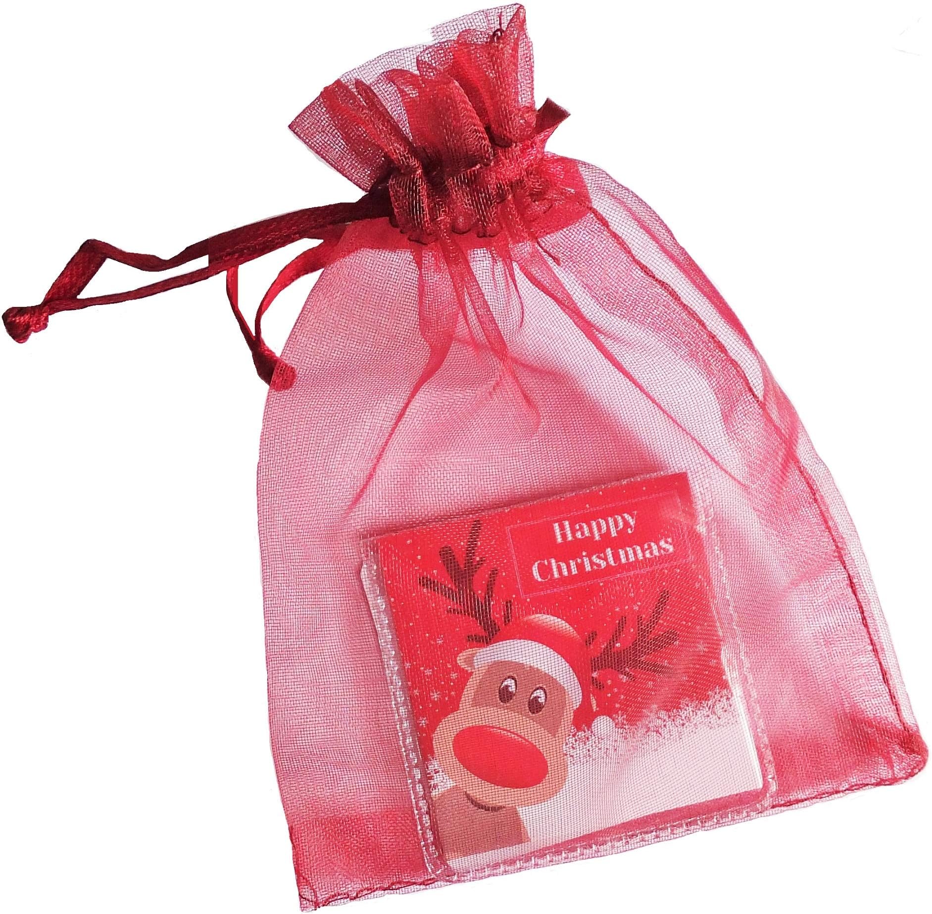 Christmas Stocking Filler Gift Lucky Sixpence Present Reindeer Design