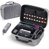 [Upgraded Compact]Carrying Case for Nintendo Switch 2 All in One Case with Dock, Hard Shell Portable Travel Carry Bag for Switch 2, Pro Controller, 18 Game Cards and Other Accessories (Grey)