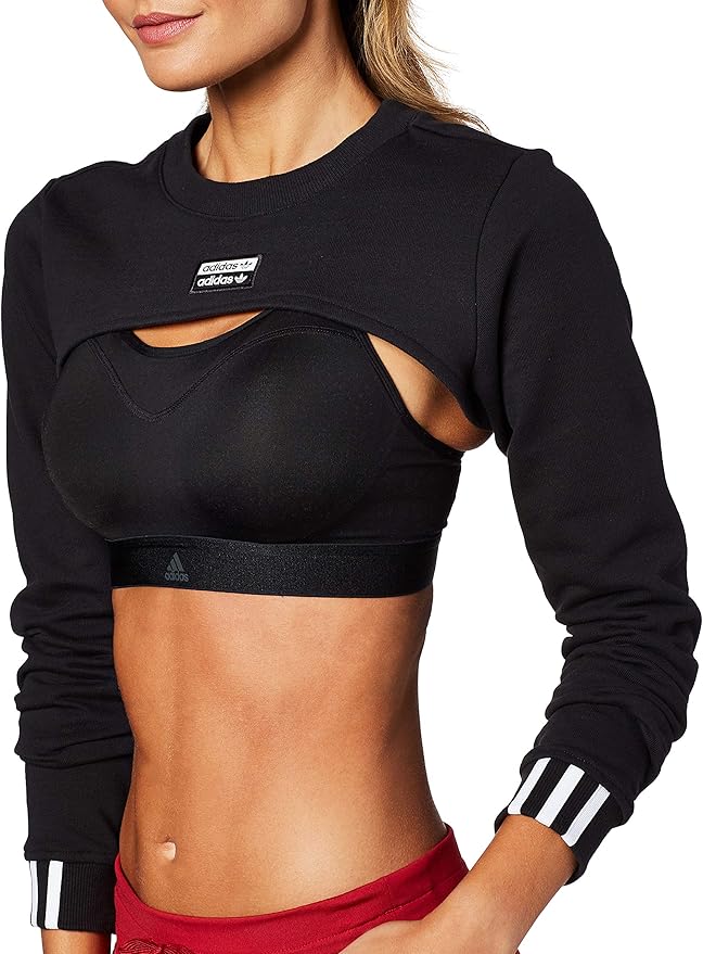 adidas shrug sweater pink