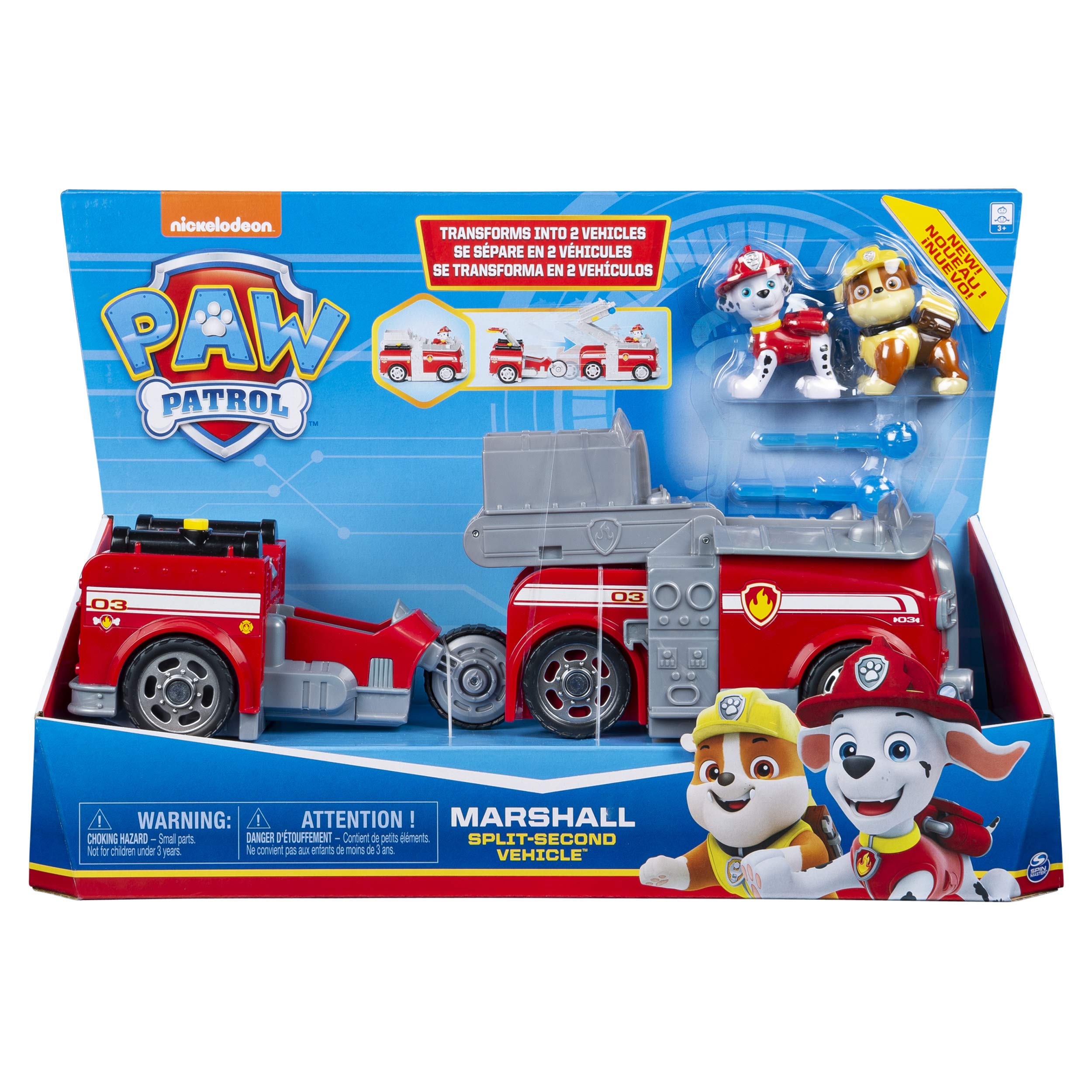paw patrol fire truck figures