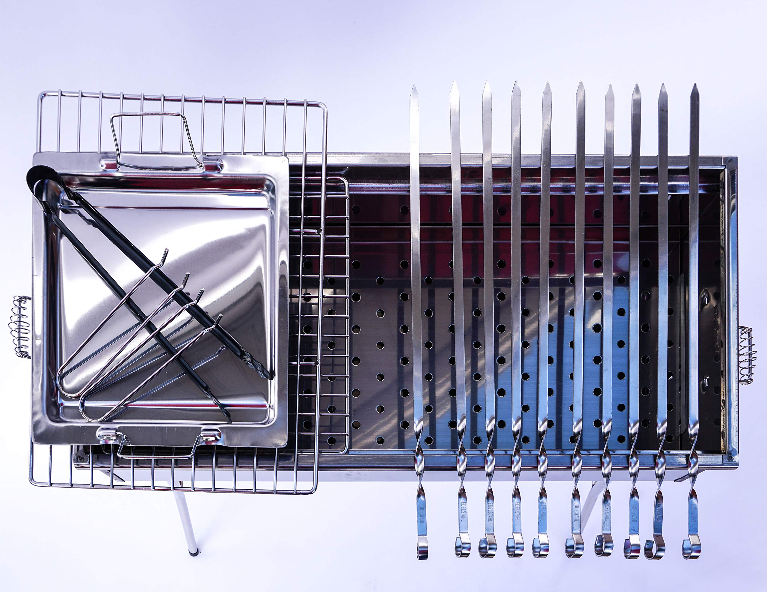 Stainless Steel Charcoal Grill Kebab BBQ Portable Mangal Buy Online