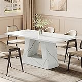 LITTLE TREE Dining Table for 4-6 People, 63 Inches