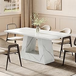 LITTLE TREE Dining Table for 4-6 People, 63 Inches