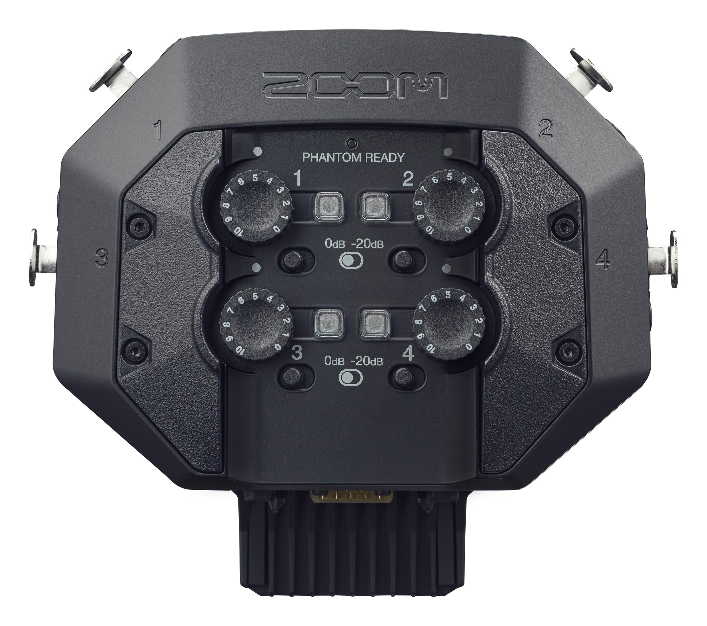 ZOOM EXH-8 XLR Expansion Capsule for H8 Recorder – 4 Additional Mic Inputs for Music, Podcast & Field Recording