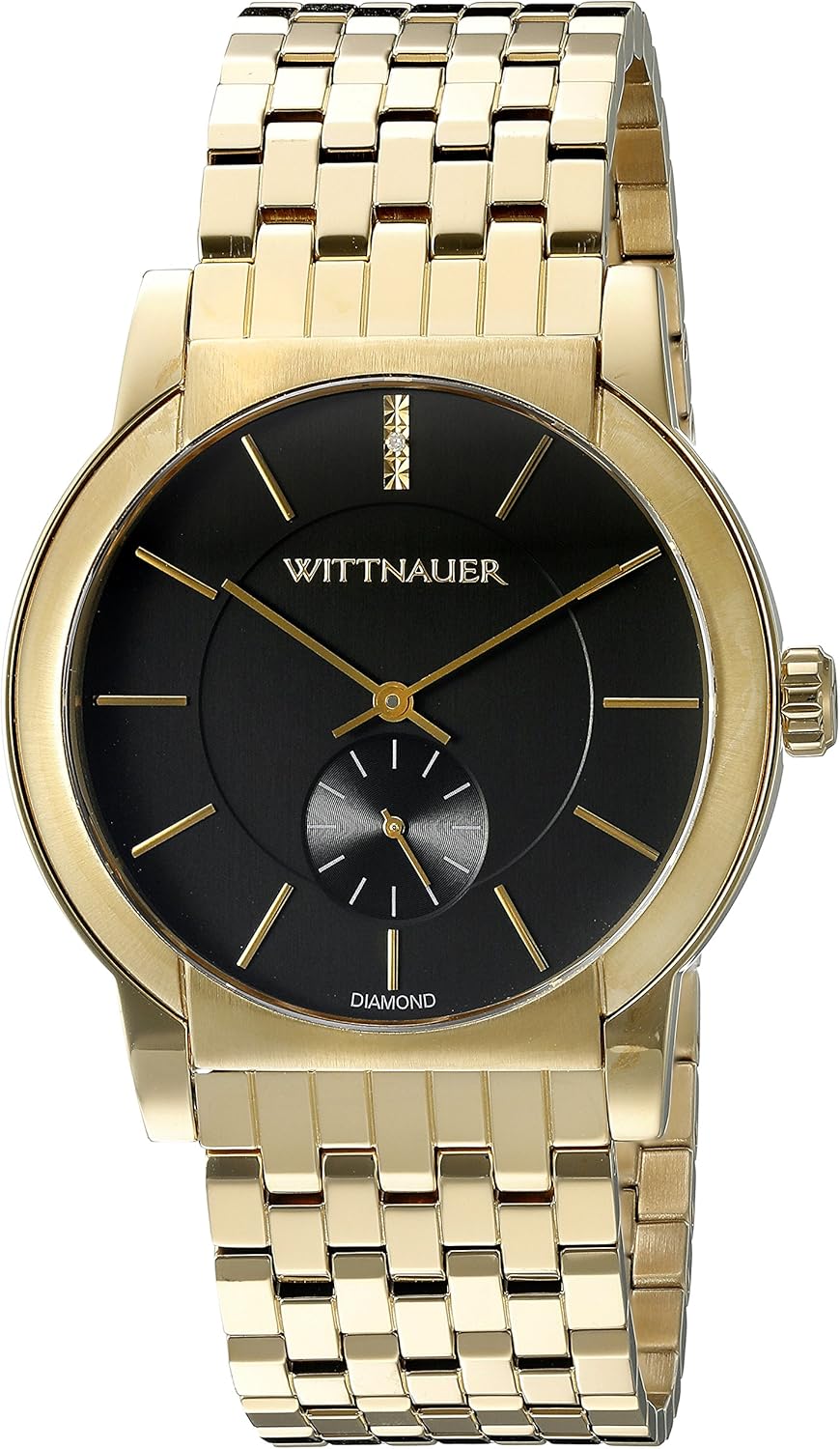 WITTNAUER Men's WN3042 22mm Stainless Steel Gold Bracelet Watch