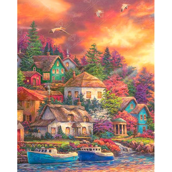 Amazon.com: DIAMOND ART CLUB Happiness is in the Little Things