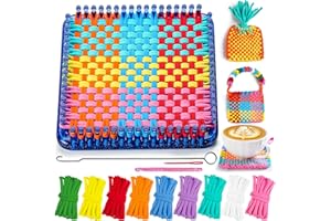 CCTVRTV Weaving Loom Kit Toys for Kids and Adults, Potholder Loops DIY Arts and Crafts for Boys and Girls Ages 5 6 7 8-12 13,