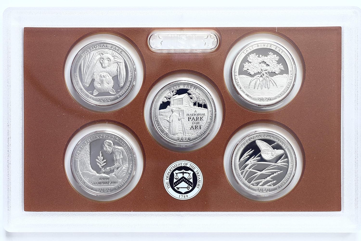 2020 S Proof National Parks Quarter Set No Box or COA 5