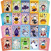 60 Sheets of Halloween-Themed Sticker Sets for Kids: 20 Unique Designs for Creative Party Activities and Craft Supplies
