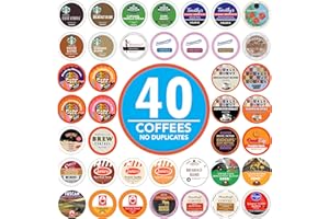 CUSTOM VARIETY PACK Crazy Cups Coffee Pods Variety Pack Sampler, Assorted Single Serve Coffee for Keurig K Cups Coffee Makers, 40 Unique Cups - Great Coffee Gift