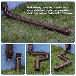 plusgutter 11.5ft Long Gutter Downspout Extensions