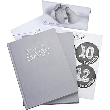 Amazon Com Baby Book Memory Journal Unisex Linen Wrapped With Amazon Com Baby Book Memory Journal Unisex Linen Wrapped With