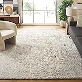 SAFAVIEH Area Rug 8x10 - Casablanca Collection - Large - Silver & Ivory, Handmade Wool, Ideal for Living Room, Bedroom, Dinin