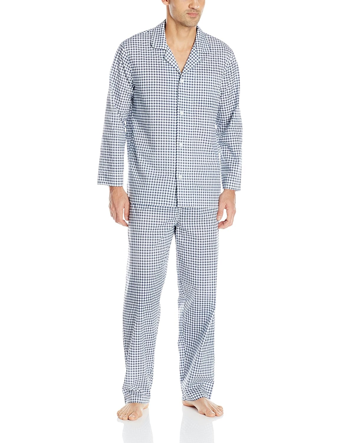 Buy Fruit of the Loom Men's Long Sleeve Broadcloth Pajama Set at Amazon.in