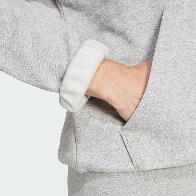 Home's Essentials FEELCOZY Fleece Hoodie, Cinzento Médio Heather/Preto, M — foto 4 de 5