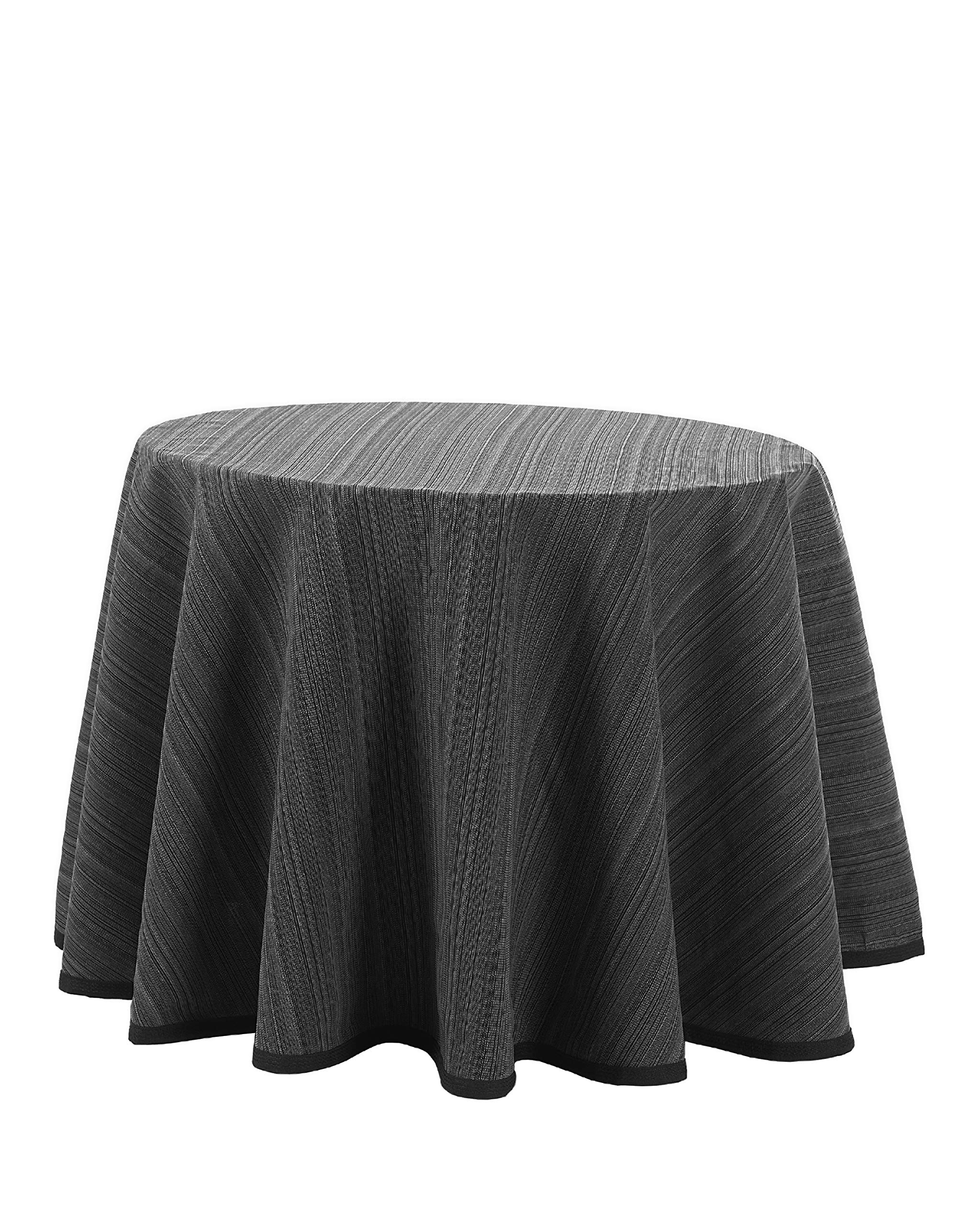Martina Home Camilla Table Skirt, Anthracite, Redonda de 90