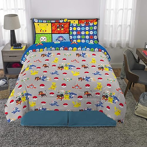 Franco Pokemon Anime Kids Comforter and Sheet Set with Sham,