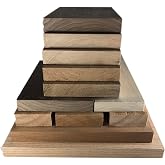 Hardwood Lumber Assortment - Mixed Species - Large Box of Hobby Wood - Perfect Boards - Clear Lumber. NO Scrap, Defects, Knots, and/or End Checks. Lumber Perfect for Odds and Ends.