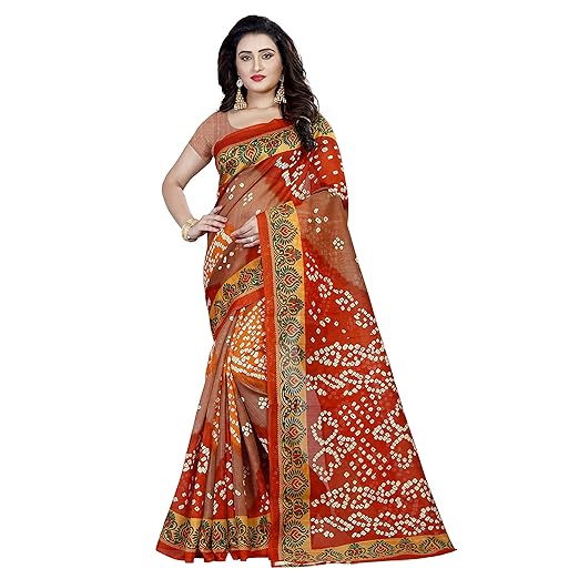 Bhagalpuri Silk Saree with Blouse Piece (Free Size)