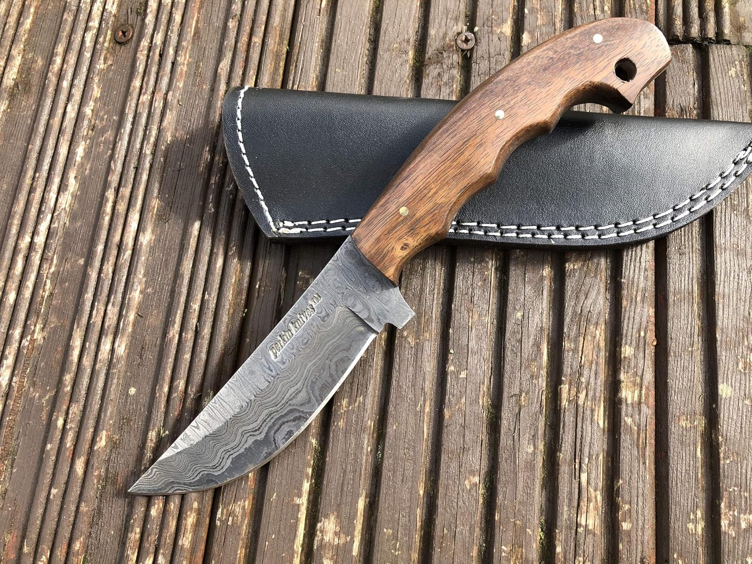 coltello damasco con foderi
