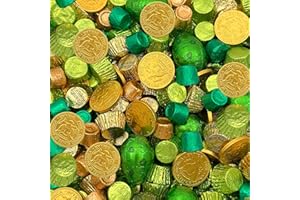 SUNNY ISLAND St. Patrick's Day Candy Mix - Milk Chocolate Gold Coins, ROLO, Peanut Butter Cups, 3-Pound Bulk Bag (About 150 Pieces)