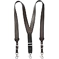 Nocona Belt Co. Men's Standard Gallus Basketweave Embossed Leather Suspenders