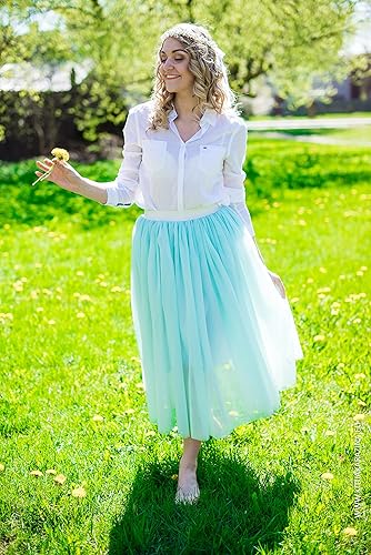 turquoise skirt amazon