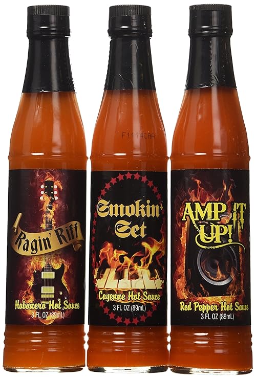 Rock N Roll Hot Sauce Collection Gift Set by Mambo Group