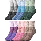 Geyoga 6 Pairs Womens Fuzzy Socks Winter Cozy Fluffy Soft Sleeping Socks Valentine's Day Gifts for Women