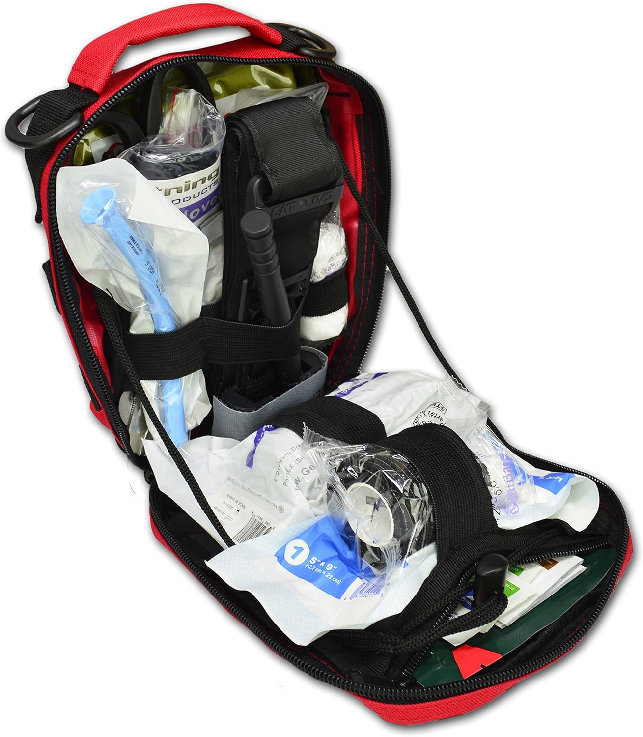 Lightning X Premium IFAK/Gunshot Trauma Bloodstop MOLLE Kit w/QuikClot & Tourniquet - TAN: Health & Personal Care