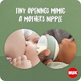 NUK for Nature Baby Bottle Medium Teat 260 ml Temperature Indicator Beige view 2