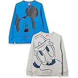 Spotted Zebra Disney | Marvel | Star Wars Boys and Toddlers' Fleece Crew Sweatshirts, Pack of 2