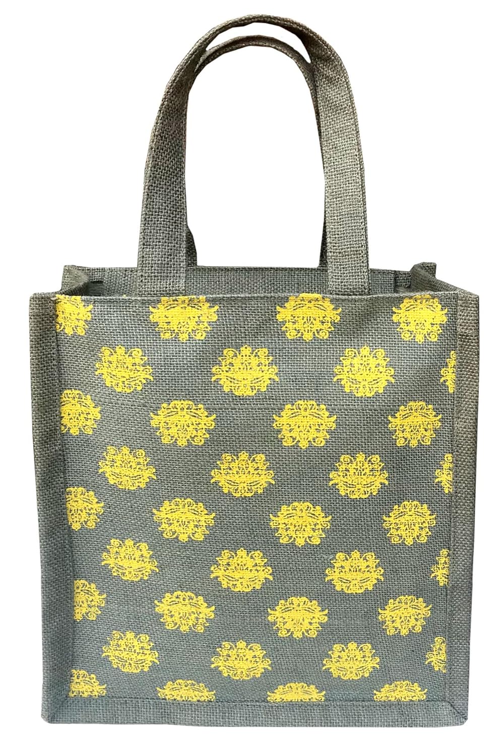 urban jhola women's jute lunch bag(grey)