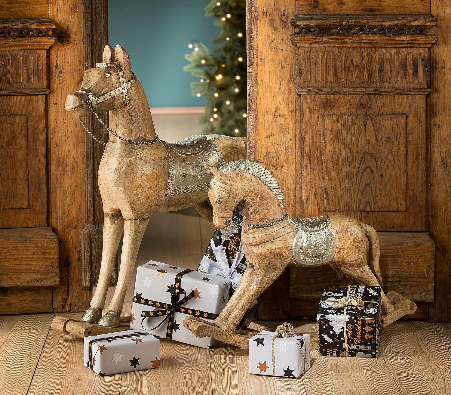 Schaukelpferd Deko Weihnachten