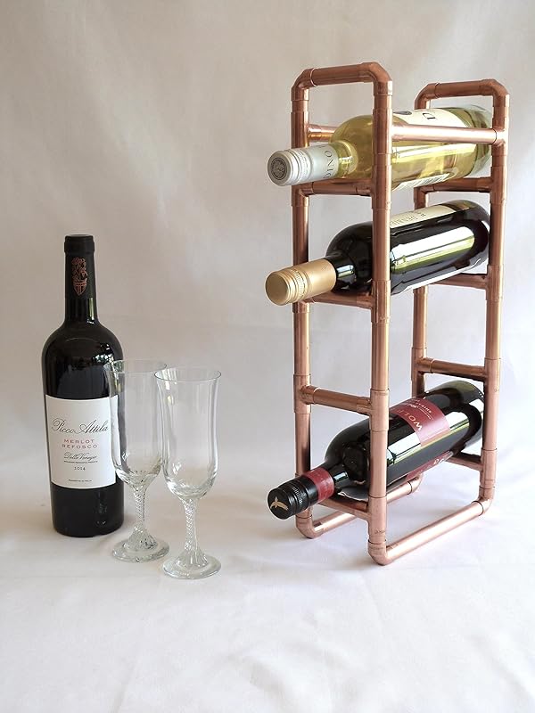 Wine rack copper Amazon.co.uk Handmade