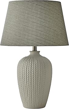 stone & beam ceramic geometric table lamp