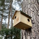 Selections Wooden Squirrel Nest Box Habitat With Metal Roof 29x26x24 cm view 4