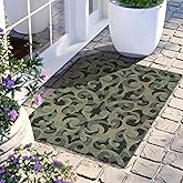 Superior Indoor/ Outdoor Small Area Rug, Contemporary Home Floor Decor, Patio, Entryway, Porch, Kitchen, Dining Room, Living,