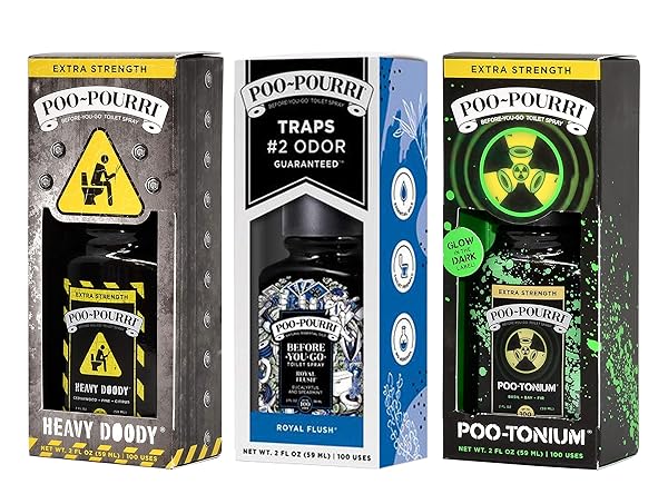 POO-POURRI BEFORE-YOU-GO TOILET SPRAY, EXTRA STRENGTH HEAVY DOODY, 2 FL OZ – CEDARWOOD, PINE AND CITRUS