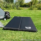 Trail Outdoor Leisure Self-Inflating Double Camping Mat 5cm Thick Black view 6