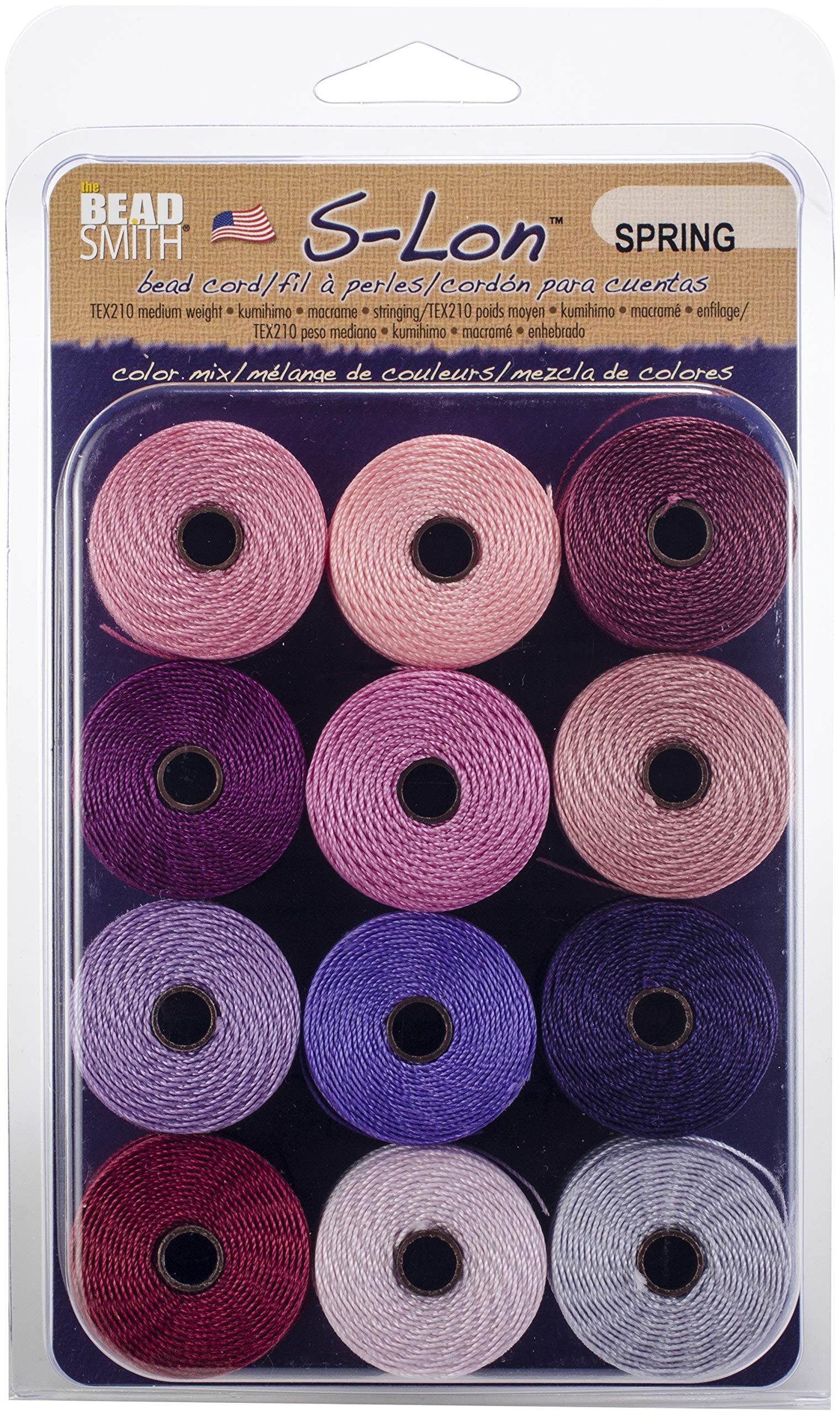 Beadsmith S-Lon Bead Cord Tex210 12/Pkg-Spring