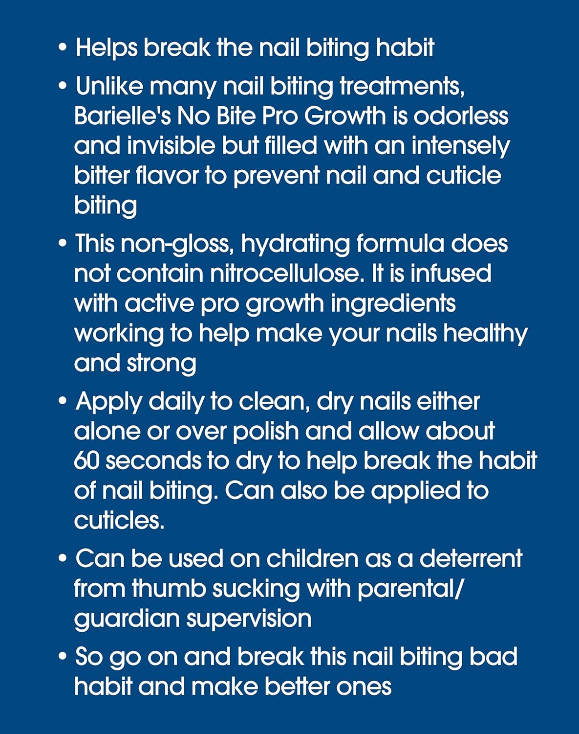 Barielle No Bite Pro Growth, 0.5 Ounce : Nail Growth Formula Treatments : Beauty