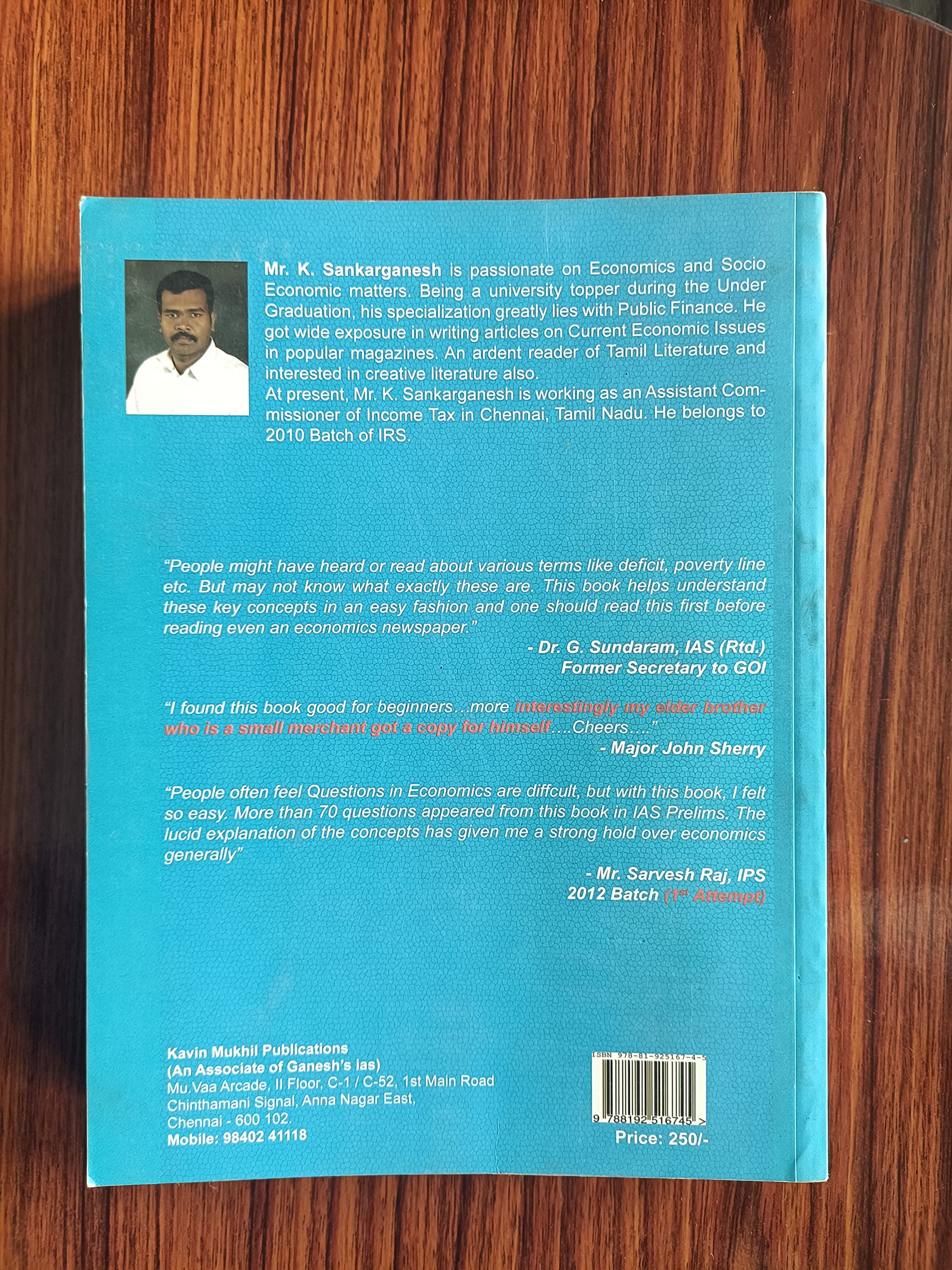 Indian Economy Key Concepts Old Edition Sankarganesh K Amazon In Books