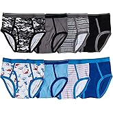 Trimfit Boys Soft 100% Cotton Tagless Briefs Underwear 8 Pack