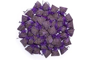 Lavande Sur Terre Bag of 50 Sachets Dried Lavender Flower Lavender Sachets for Drawers and Closets, LV-B-3