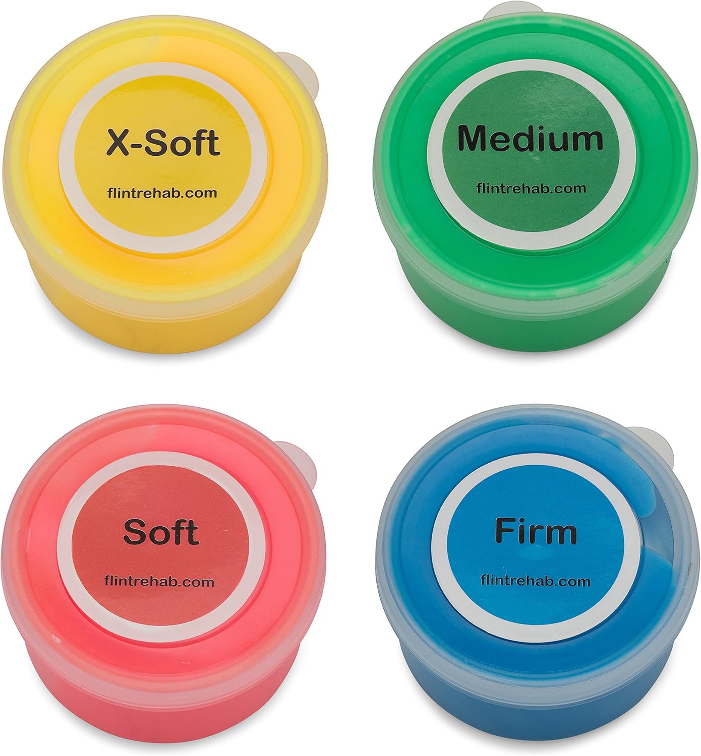 FlintRehab Premium Quality Therapy Putty (4 Pack, 3-oz Each) for Hand Exercise Rehab. Fidgeting, and Stress Relief…: Health & Personal Care