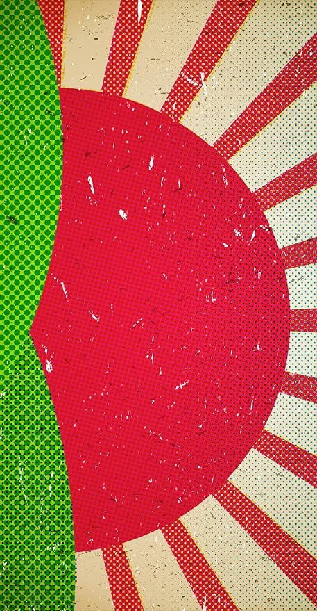 Amazon ポスター ウォールステッカー 長方形 シール式ステッカー 飾り 30 16cm Ssize 壁 インテリア おしゃれ 剥がせる Wall Sticker Poster ユニーク イラスト 朝日 太陽 赤 レッド ウォールステッカー オンライン通販