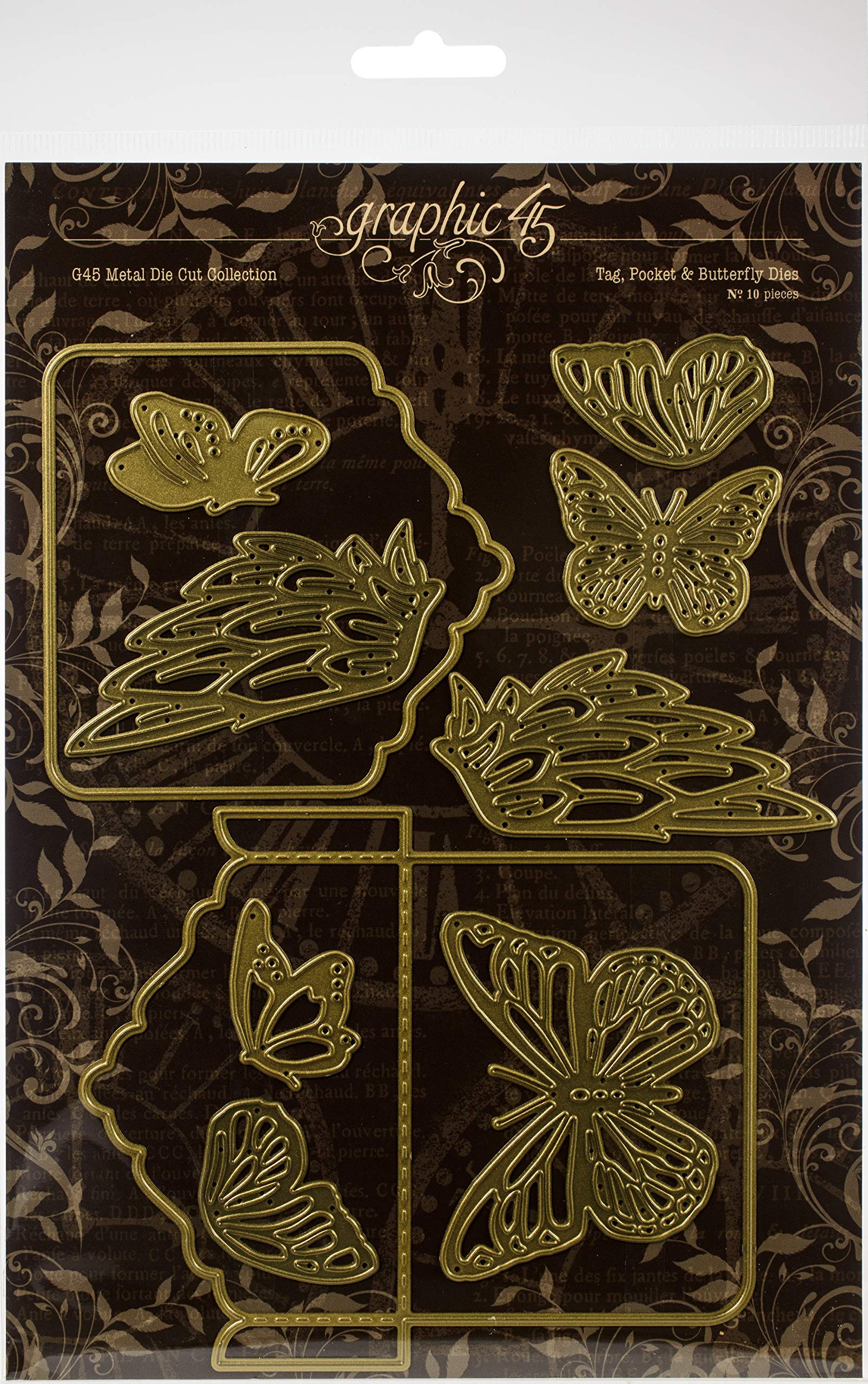 GRAPHIC 45 Staples Dies TAG/BFLY, Assorted, One Size