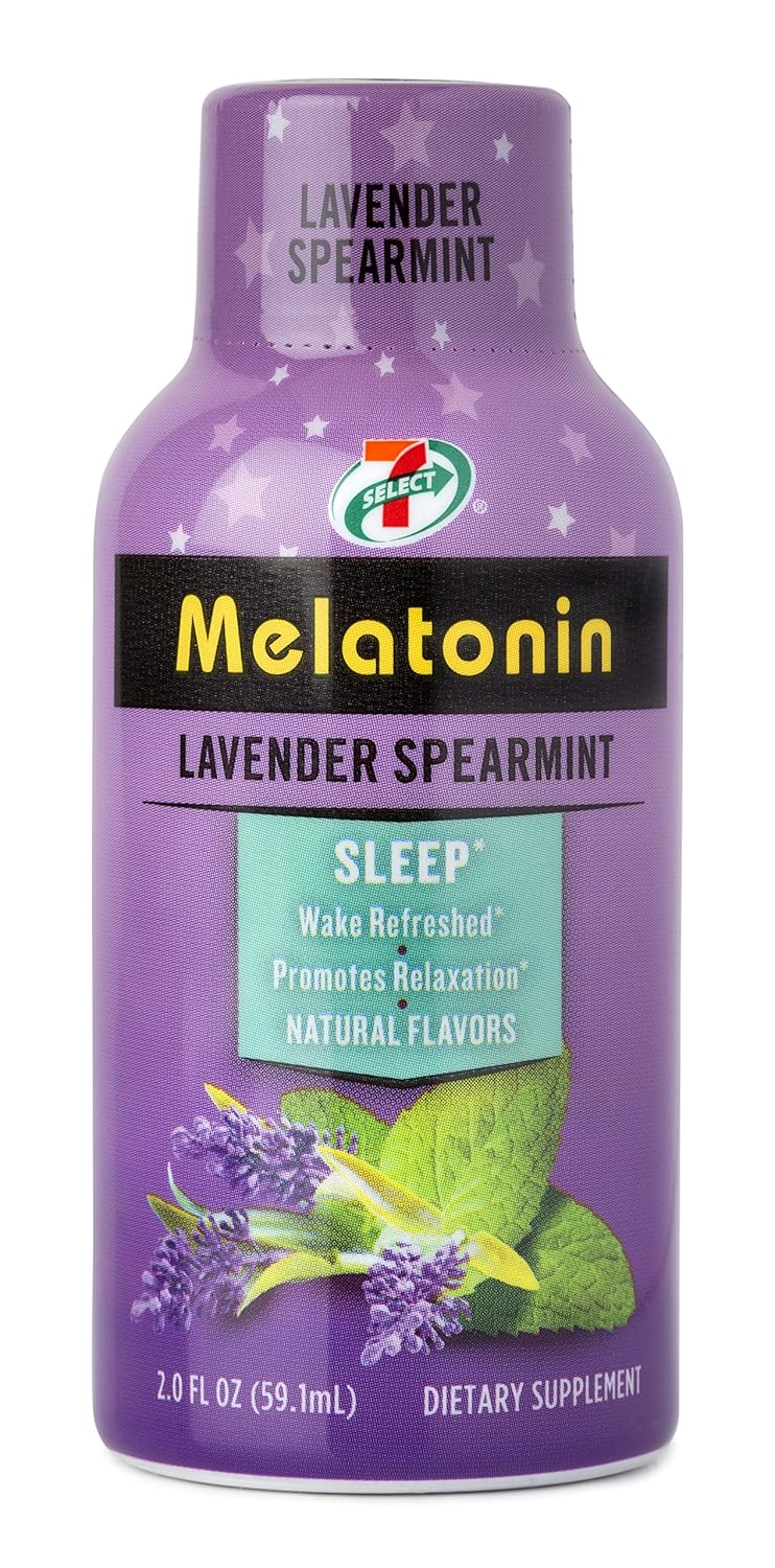 Amazon.com: 7-Select Relaxation Shots (Melatonin - Lavender/Spearmint), 2 oz, 8 Pack Box: Health & Personal Care